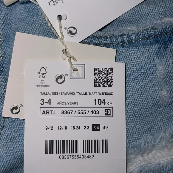 ZARA Kids | Blue | SKATER BERMUDA - Picture 4 of 5